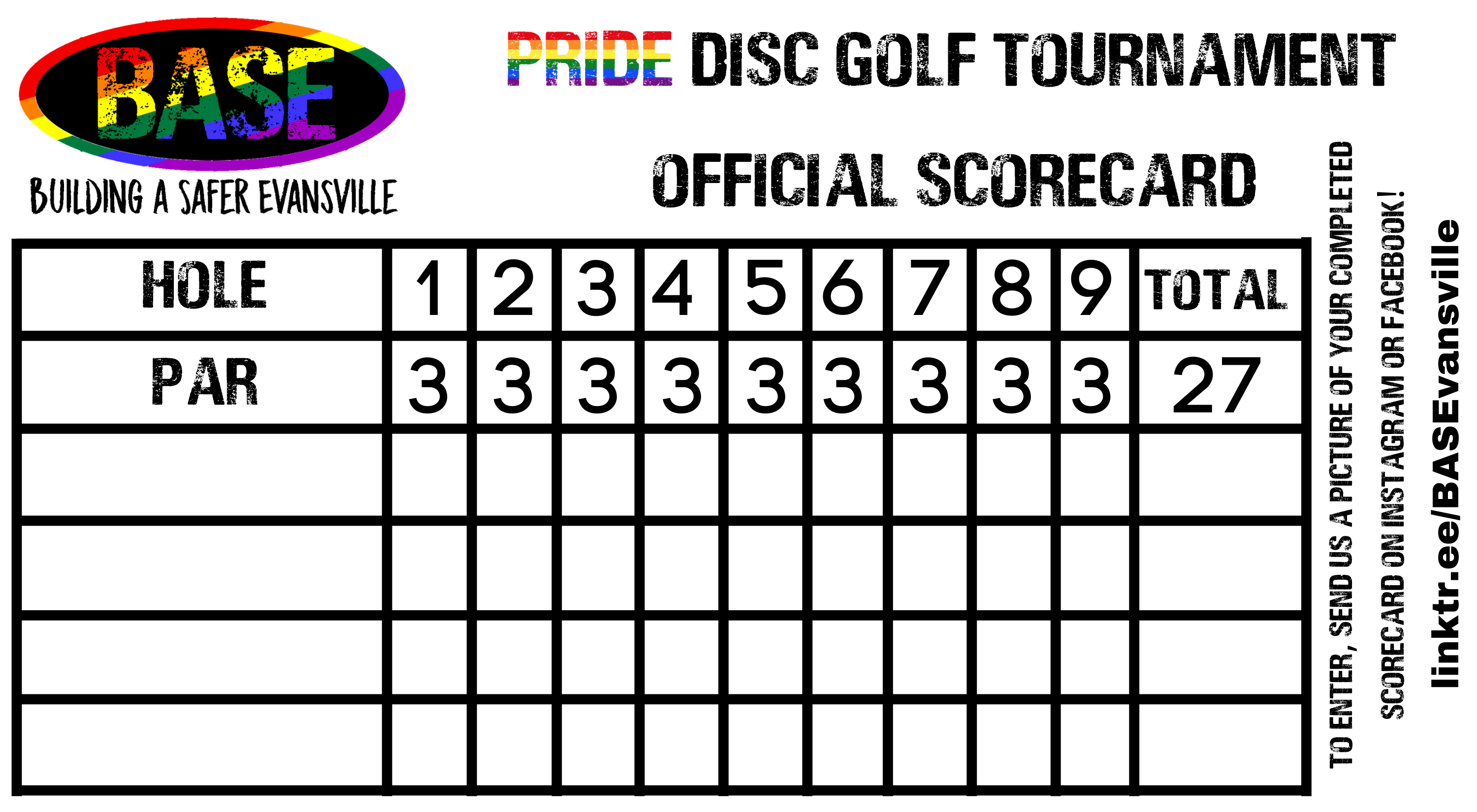 Pride Disc Golf Tournament Building A Safer Evansville, Inc.